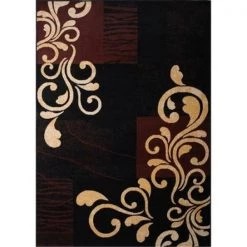 Home Dynamix 769924369265 7 ft. 8 in. x 10 ft. 7 in. Premium Nile Area Rug - Ebony