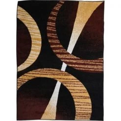 Home Dynamix 769924369289 7 ft. 8 in. x 10 ft. 7 in. Premium Indus Area Rug - Ebony