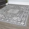 Home Dynamix 769924532416 1 ft. 9 in. x 7 ft. 2 in. Lyndhurst Asiana Runner Area Medallion Rug - Gray -Rugs&Mats Official Shop Unbeatablesale20Inc HMDY649xx650xx706c23