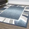 Home Dynamix 769924532423 1 ft. 9 in. x 7 ft. 2 in. Lyndhurst Rotana Runner Area Border Rug - Blue -Rugs&Mats Official Shop Unbeatablesale20Inc HMDY650xx650xx4f6203