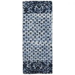 Jellybean SS-JEV002B 21 x 33 in. Indigo Sampler Indoor Accent Rug