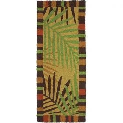 Jellybean JIO-JCC001J 21 x 54 in. Tropical Leaves Indoor & Outdoor Area Rug