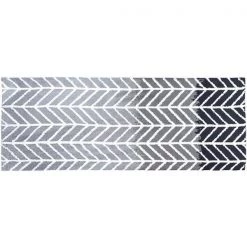 Jellybean SS-JB002J 21 x 54 in. Straight & Arrows Gray Runner Rug