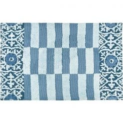 Jellybean SS-JB005B 21 x 33 in. Subway Tile With Medallion Accent Rug