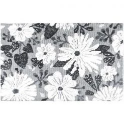 Jellybean SS-JBH001B 21 x 33 in. Wildflowers Gray Accent Rug