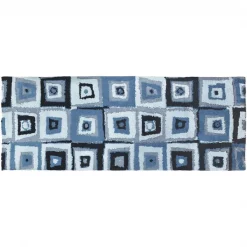 Jellybean SS-MC001J 21 x 54 in. Mid Century Blues Runner Rug