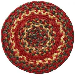 Homespice Decor 593122 Cider Barn Hudson Jute Braided Rugs - Trivet - Round
