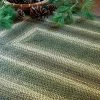 Homespice Decor 503749 4 x 6 ft. Pinecone Jute Oval Braided Rug - Green; Cream & Grey -Rugs&Mats Official Shop Unbeatablesale20Inc HMSP4875xx1200xxbf9633