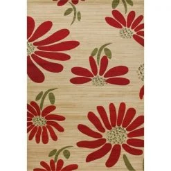 Art Carpet 841864117561 3 x 4 ft. Antigua Collection Spring Daisy Woven Area Rug; Beige