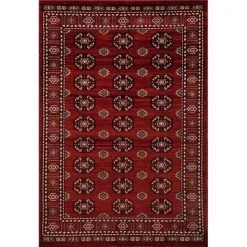 Art Carpet 21018 4 x 6 ft. Arbor Collection Anatolia Woven Area Rug; Red