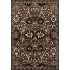Art Carpet 21155 2 x 3 ft. Arbor Collection Bouquet Woven Area Rug; Brown
