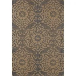 Art Carpet 29786 5 x 8 ft. Plymouth Collection Refreshing Flat Woven Indoor & Outdoor Area Rug; Gray