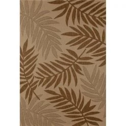 Art Carpet 30409 4 x 6 ft. Plymouth Collection Resting Flat Woven Indoor & Outdoor Area Rug; Beige