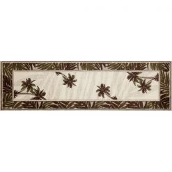 Art Carpet 841864131352 2 x 8 ft. Palm Coast Collection Frond Woven Area Rug; Beige