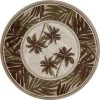 Art Carpet 841864131369 5 ft. Palm Coast Collection Frond Woven Round Area Rug; Beige -Rugs&Mats Official Shop Unbeatablesale20Inc IMS4355xx1200xxbbc15b