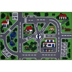 La Rug, Fun Rugs LA Rug FT-5019-96 3147 31 x 47 in. Fun Time Streets Area Rug; Multi Color