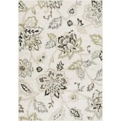 Lbaiet DN629S57 5 x 7 in. Danby Maya Floral Rug; Green