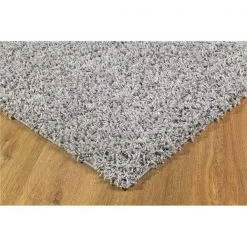 L Baiet BW643G81 Yara Shag Rug; Grey - 8 x 10 ft.