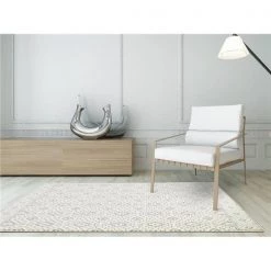 L Baiet LP916G46 Sophia Geometric Rug; Grey - 4 x 6 ft.