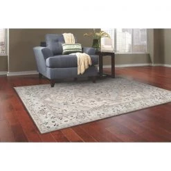 L Baiet MN189E46 Nina Oriental Rug; Beige - 4 x 6 ft.