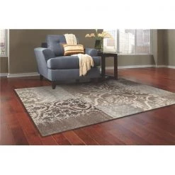 L Baiet MN230U23 Chrissy Distressed Rug; Brown - 2 x 3 ft.