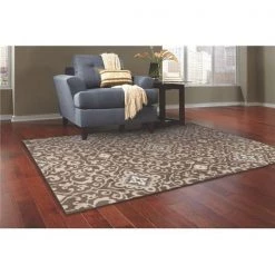 L Baiet RS731U46 Dakota Transitional Rug; Brown - 4 x 6 ft.