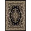 L-Baiet AK289C57 5 x 7 ft. Madeleine Oriental Rug; Black