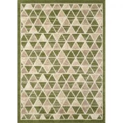 L-Baiet CH179S81 8 x 10 ft. Lola Geometric Rug; Green
