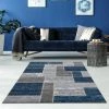 Lbaiet SL973B46 Blue Verena Geometric 4 x 6 ft. Rectangle Area Rug; Blue & Gray -Rugs&Mats Official Shop Unbeatablesale20Inc LBET531xx650xx604604
