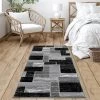 Lbaiet SL973C26 Black Verena Geometric 2 x 6 ft. Runner Rug; Black & Gray -Rugs&Mats Official Shop Unbeatablesale20Inc LBET540xx650xxefdbeb