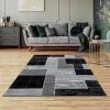 Lbaiet SL973C57 Black Verena Geometric 5 x 7 ft. Rectangle Area Rug; Black & Gray -Rugs&Mats Official Shop Unbeatablesale20Inc LBET542xx1200xxff2a2e
