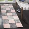 Lbaiet CH520P26 Pink Lyanna 2 x 6 ft. Runner Rug; Pink; White & Gray -Rugs&Mats Official Shop Unbeatablesale20Inc LBET605xx1200xx54ef07