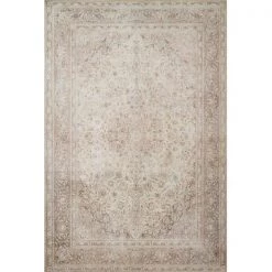 Loloi Rugs LORELQ-03SATA2339 2 ft. 3 in. x 3 ft. 9 in. Loren Hand Knotted Rug; Sand & Taupe