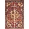 Loloi Rugs LORELQ-07RENV2339 2 ft. 3 in. x 3 ft. 9 in. Loren Hand Knotted Rug; Red & Navy -Rugs&Mats Official Shop Unbeatablesale20Inc LLRG11324xx650xx005a7a