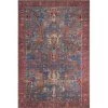 Loloi Rugs LORELQ-10BBRE5076 5 ft. x 7 ft. 6 in. Loren Hand Knotted Rug; Blue & Red -Rugs&Mats Official Shop Unbeatablesale20Inc LLRG11337xx650xx117c08