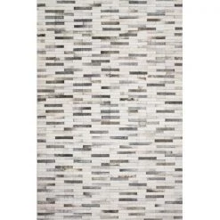 Loloi Rugs MADDMAD-01IVGY2676 2 ft. 6 in. x 7 ft. 6 in. Maddox Area Rug - Ivory & Grey