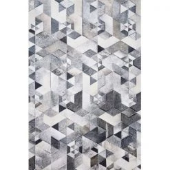 Loloi Rugs MADDMAD-03GYIV7696 7 ft. 6 in. x 9 ft. 6 in. Maddox Area Rug - Grey & Ivory