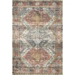 Loloi Rugs SKYESKY-06APMI5076 5 ft. x 7 ft. 6 in. Skye Area Rug - Apricot & Mist
