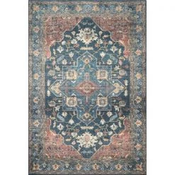 Loloi Rugs SKYESKY-08DEBK5076 5 ft. x 7 ft. 6 in. Skye Area Rug - Denim & Brick