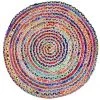 Loloi Rugs SKYESKY-12OCML600R 6 x 6 ft. Skye Power Loomed Traditional Round Rug; Ocean & Multi Color -Rugs&Mats Official Shop Unbeatablesale20Inc LLRG21503xx650xxf8fe9e
