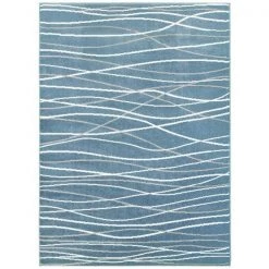 LR Resources GRAC281125TEA5272 5 ft. 2 in. x 7 ft. 2 in. Grace Rectangle Area Rug; Teal