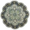LR Home DAZZL54077TEA60RD Dazzle Efflorescent Round Indoor Area Rug; Teal - 6 x 6 ft. -Rugs&Mats Official Shop Unbeatablesale20Inc LRR3617xx650xx289edf