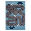 LR Home WHIMS81266SLB3656 Whimsical Racing Roadways Indoor Area Rug; Soft Blue & Light Blue - 3 6 x 5 ft. 6 in. -Rugs&Mats Official Shop Unbeatablesale20Inc LRR3663xx650xx193b8d