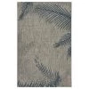 LR Home CAPTI81021GBU5070 5 x 7 ft. Captiva Tropical Palms Indoor & Outdoor Area Rug; Grey & Blue -Rugs&Mats Official Shop Unbeatablesale20Inc LRR3842xx1200xx391d35