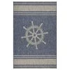 LR Home CAPTI81025NVG7995 7 9 x 9 ft. 5 in. Captiva Nautical Helm Indoor & Outdoor Area Rug; Navy & Gray -Rugs&Mats Official Shop Unbeatablesale20Inc LRR3881xx650xx999d32