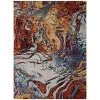 LR Resources KISME81492ITR5372 Abstract Collision Rectangle Area Rug Multi Color - 5 ft. 3 in. x 7 ft. 2 in. -Rugs&Mats Official Shop Unbeatablesale20Inc LRR4348xx650xxdf99df
