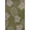 LR Resources CATAL81500GRB5070 Pineapple Escape Rectangle Indoor & Outdoor Area Rug Dark Green & Beige - 5 x 7 ft. -Rugs&Mats Official Shop Unbeatablesale20Inc LRR4359xx650xx2c0d79