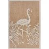 LR Resources CATAL81501BEI5070 Flamingo Rectangle Indoor & Outdoor Area Rug Beige & Natural - 5 ft. 0 in. x 7 ft. 0 in.