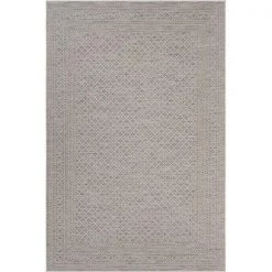 LR Resources RETRE81599NAT7999 Natural Toned Classic Geometric Indoor & Outdoor Rug; Natural
