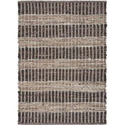 LR Resources NATUR03373BRW2030 Brown Paneled Natural Area Rug